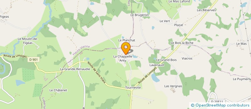 localisation de l'entreprise SCEA TERRE-2-POMMES BIO  LUBERSAC