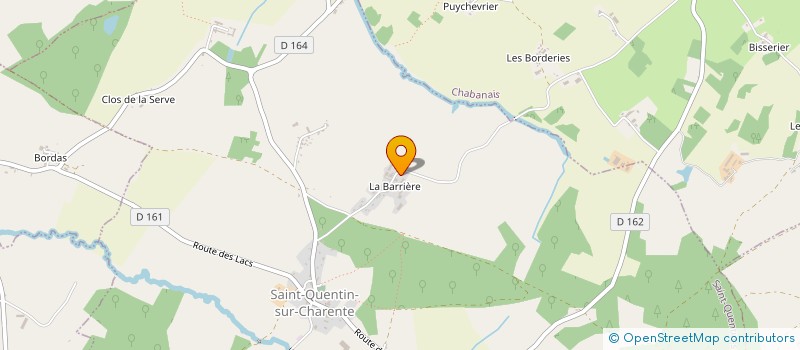 localisation de l'entreprise SCEA TERRE DE NATHAN à SAINT-QUENTIN-SUR-CHARENTE
