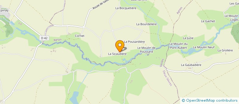 localisation de l'entreprise SCEA TERRES ET CHEVRES  AYRON