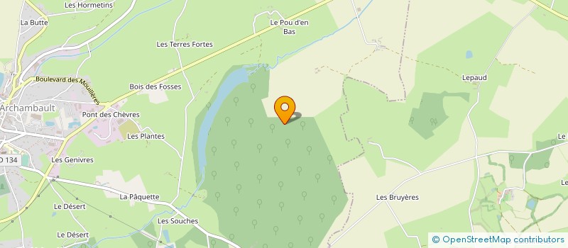 localisation de l'entreprise SCEA TERROIR DES VESVRES  BOURBON L'ARCHAMBAULT