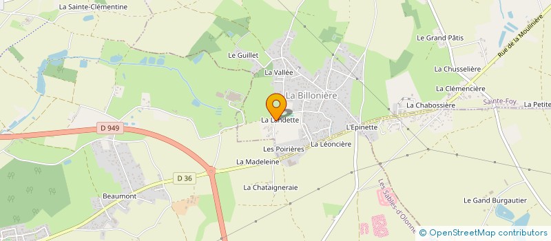 localisation de l'entreprise SCEA TESSON LES POIRIERES  SAINTE-FOY