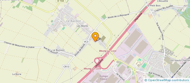 localisation de l'entreprise SCEA THAUVIN à LE BARDON