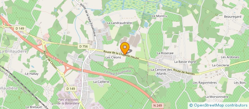 localisation de l'entreprise SCEA THIREAU à HAUTE-GOULAINE