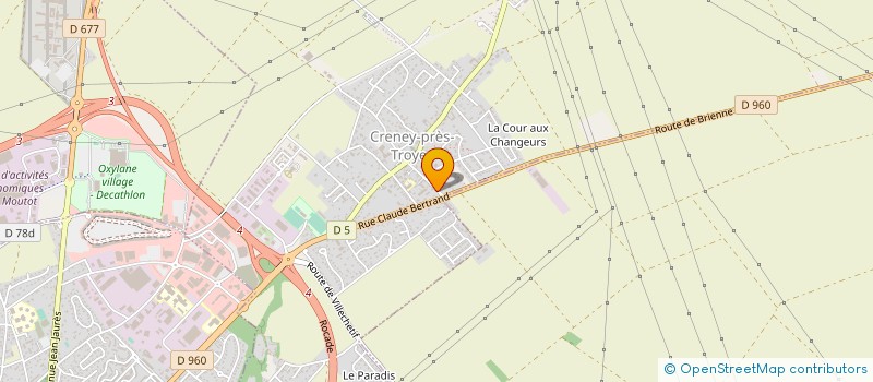 localisation de l'entreprise SCEA TISSUT à CRENEY-PRES-TROYES