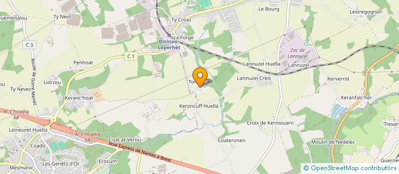 localisation de l'entreprise SCEA TORREYUN-COSTIOU à DIRINON