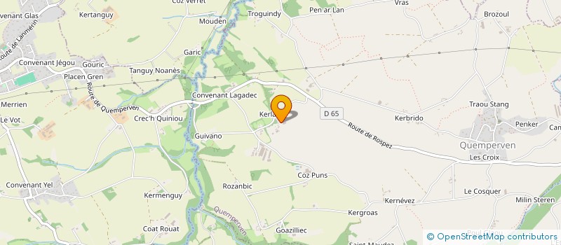 localisation de l'entreprise SCEA TOUDIC ANDRE à QUEMPERVEN