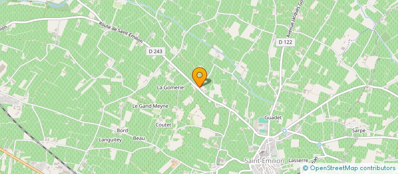 localisation de l'entreprise SCEA TOUR POURRET à SAINT-EMILION