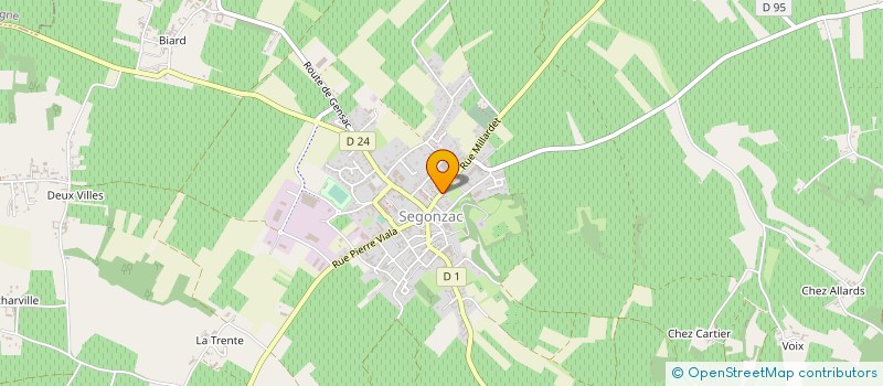 localisation de l'entreprise SCEA TOUZAIN ET FILS à SEGONZAC