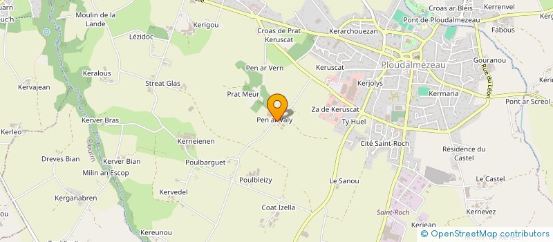 localisation de l'entreprise SCEA TREGUER à PLOUDALMEZEAU