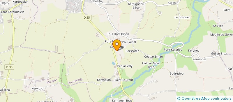 localisation de l'entreprise SCEA TROADEC à PLOUZEVEDE