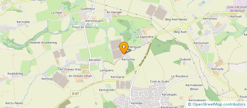 localisation de l'entreprise SCEA TY GLAS à MILIZAC-GUIPRONVEL