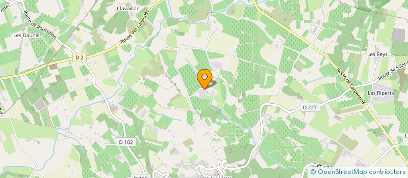 localisation de l'entreprise SCEA VALLON ROUGE  ROUSSILLON