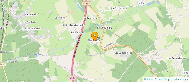 localisation de l'entreprise SCEA VASSEUR  ECOMMOY