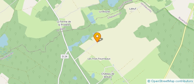 localisation de l'entreprise SCEA VAUX à VENDOEUVRES