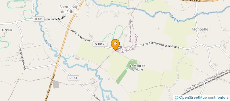 localisation de l'entreprise SCEA VERGER à MEZIDON VALLEE D'AUGE