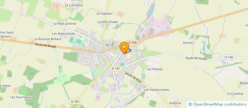localisation de l'entreprise SCEA VERGERS DE LA CROIX DE PIERRE à NOYANT-VILLAGES