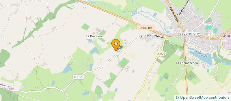 localisation de l'entreprise SCEA VERGERS DE LA FONTAINE à SECONDIGNY