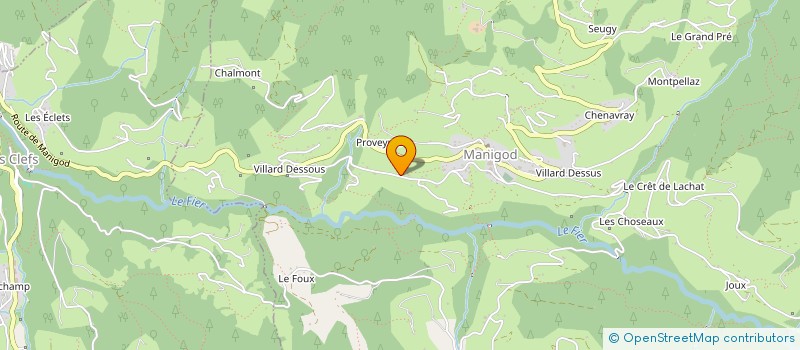 localisation de l'entreprise SCEA VEYRAT à MANIGOD