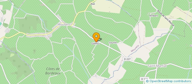 localisation de l'entreprise SCEA VIGNOBLES ARDOUIN  MOURENS