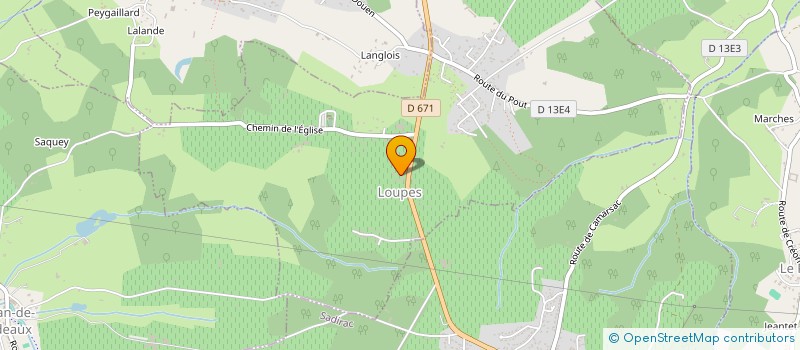 localisation de l'entreprise SCEA VIGNOBLES ARTIGUE  LOUPES