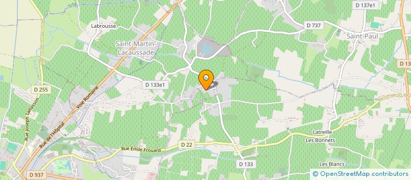 localisation de l'entreprise SCEA VIGNOBLES BONNANGE  SAINT-MARTIN-LACAUSSADE