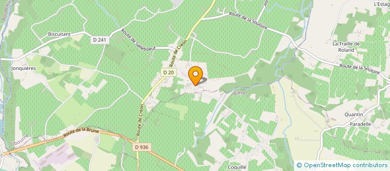 localisation de l'entreprise SCEA VIGNOBLES DESAGES à BARON