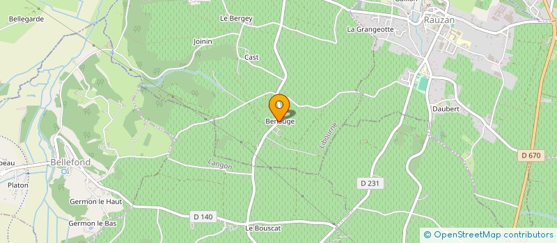 localisation de l'entreprise SCEA VIGNOBLES FRANCOIS FALGUEYRET  JUGAZAN