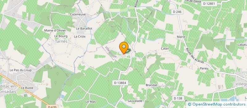 localisation de l'entreprise SCEA VIGNOBLES JANAUD PHILIPPE  VILLEGOUGE