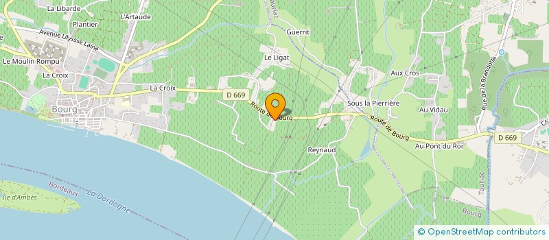 localisation de l'entreprise SCEA VIGNOBLES KIERT  BOURG