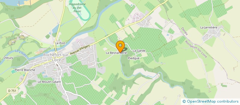 localisation de l'entreprise SCEA VIGNOBLES LAFFOURCADE  ROCHEFORT-SUR-LOIRE