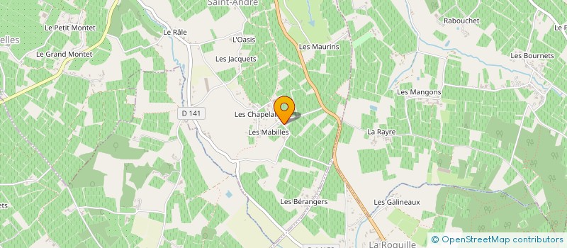 localisation de l'entreprise SCEA VIGNOBLES MENEGHEL  SAINT-ANDRE-ET-APPELLES