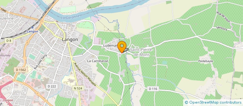 localisation de l'entreprise SCEA VIGNOBLES MOLINARI à LANGON
