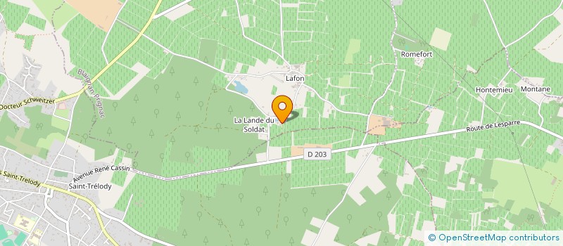 localisation de l'entreprise SCEA VIGNOBLES REMY FAUCHEY à BLAIGNAN-PRIGNAC