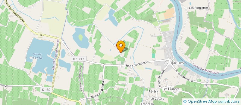 localisation de l'entreprise SCEA VIGNOBLES SG  FLAUJAGUES