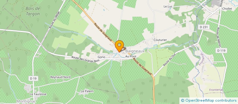 localisation de l'entreprise SCEA VIGNOBLES SUTTO  BAIGNEAUX