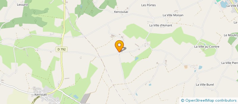 localisation de l'entreprise SCEA VILLE AUDRAIN à LE MENE