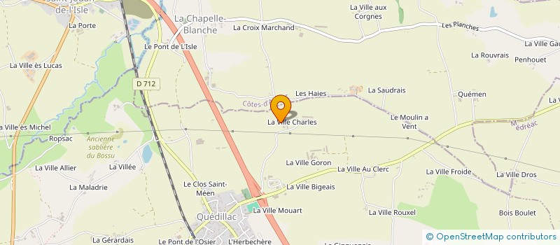 localisation de l'entreprise SCEA VILLE CHARLES à QUEDILLAC