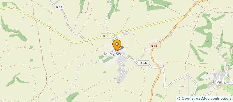 localisation de l'entreprise SCEA VOLAILLES DES CHOCATS à MERRY-SEC