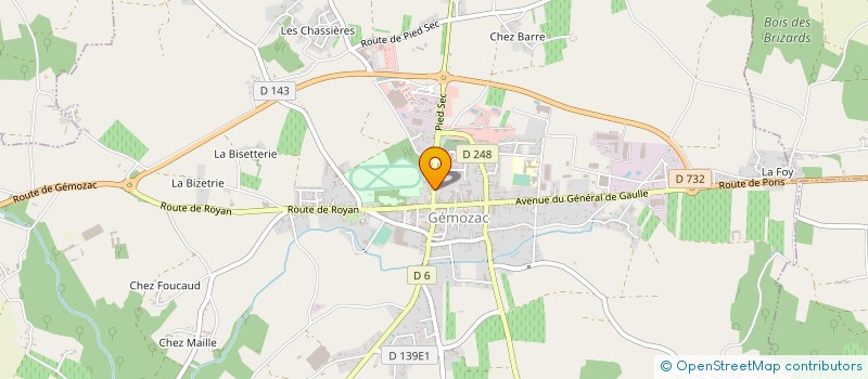 localisation de l'entreprise SCEA YON  GEMOZAC