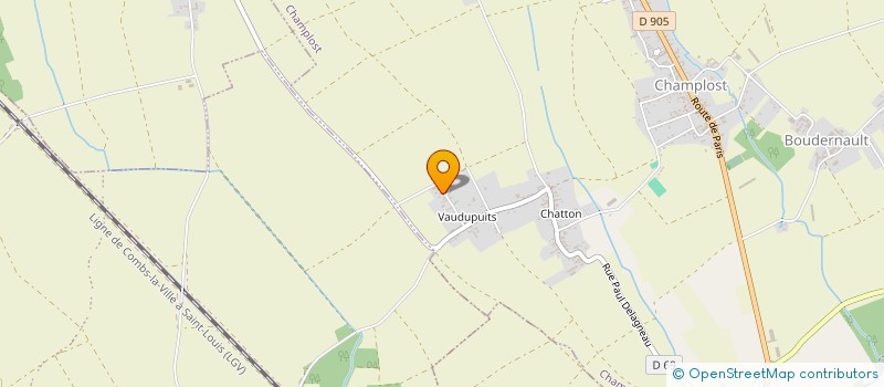 localisation de l'entreprise SCEA YTHIER  CHAMPLOST