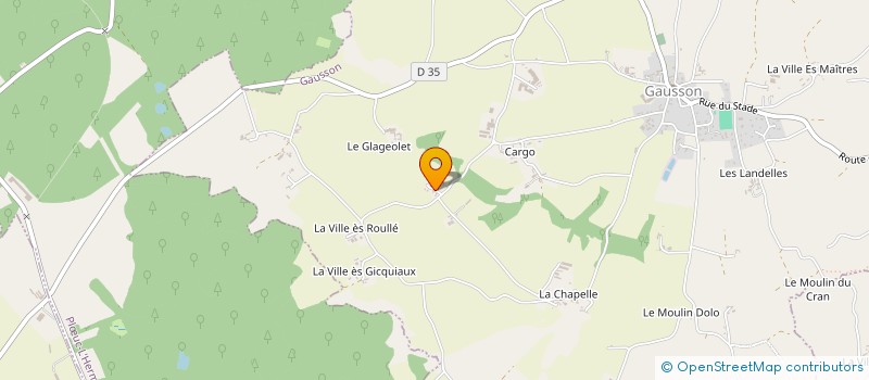 localisation de l'entreprise SCEA YVON MICHEL  GAUSSON