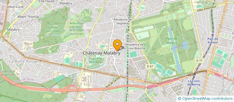 localisation de l'entreprise SCEAUX BOXING CLUB à CHATENAY-MALABRY