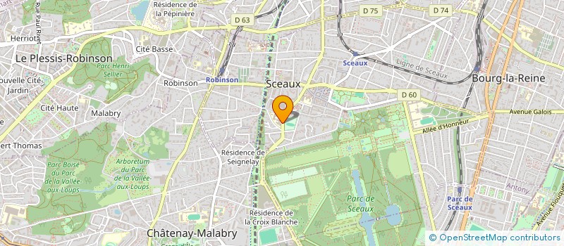 localisation de l'entreprise SCEAUX FOR YOU (SFY) à SCEAUX