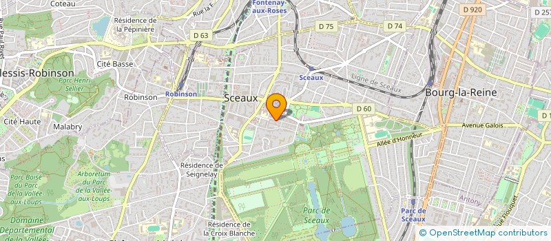 localisation de l'entreprise SCEAUX HOME IMMOBILIER à SCEAUX
