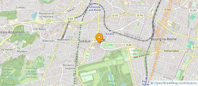 localisation de l'entreprise SCEAUX LES FONTAINES à SCEAUX