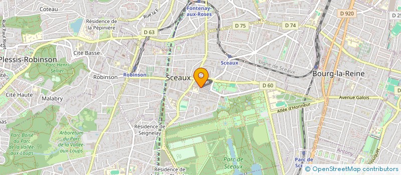 localisation de l'entreprise SCEAUX MENTHE à SCEAUX