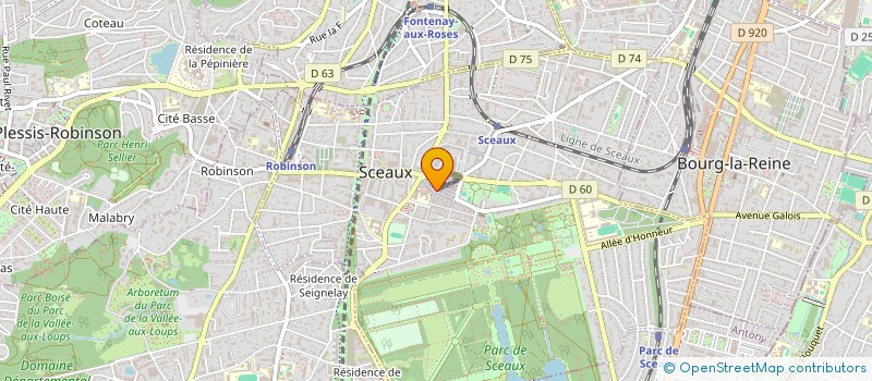 localisation de l'entreprise SCEAUX PRESSE à SCEAUX
