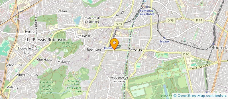 localisation de l'entreprise SCEAUX PRESTIGE IMMO à SCEAUX