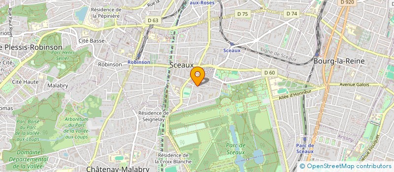 localisation de l'entreprise SCEAUX TENNIS DE TABLE à SCEAUX