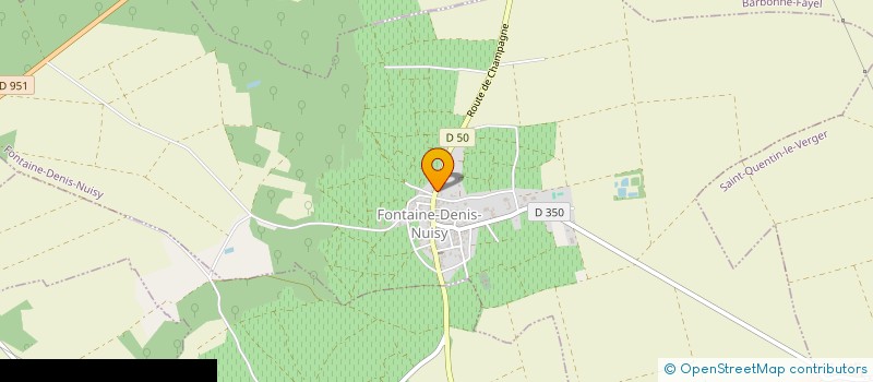 localisation de l'entreprise SCEAV DE LA FOSSE ARGENTIER  FONTAINE-DENIS-NUISY